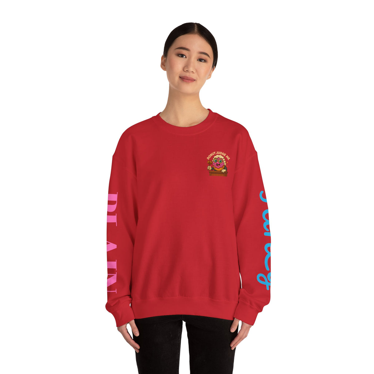 Donut Judge Me Sweatshirt | Funny Unisex Crewneck | Cozy Gift for Foodie Friends | Perfect for Birthdays, Holidays, or Just Because