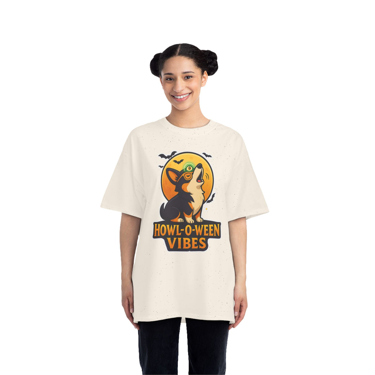 Howl-O-Ween Vibes T-Shirt | Funny Dog Shirt, Pet Lover Gift, Halloween Apparel, Cozy Tee, Casual Wear