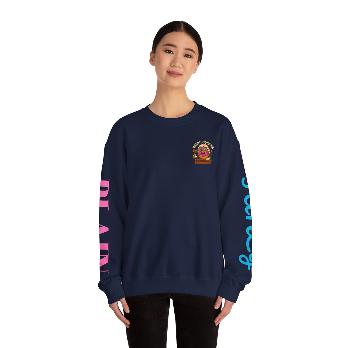 Donut Judge Me Sweatshirt | Funny Unisex Crewneck | Cozy Gift for Foodie Friends | Perfect for Birthdays, Holidays, or Just Because