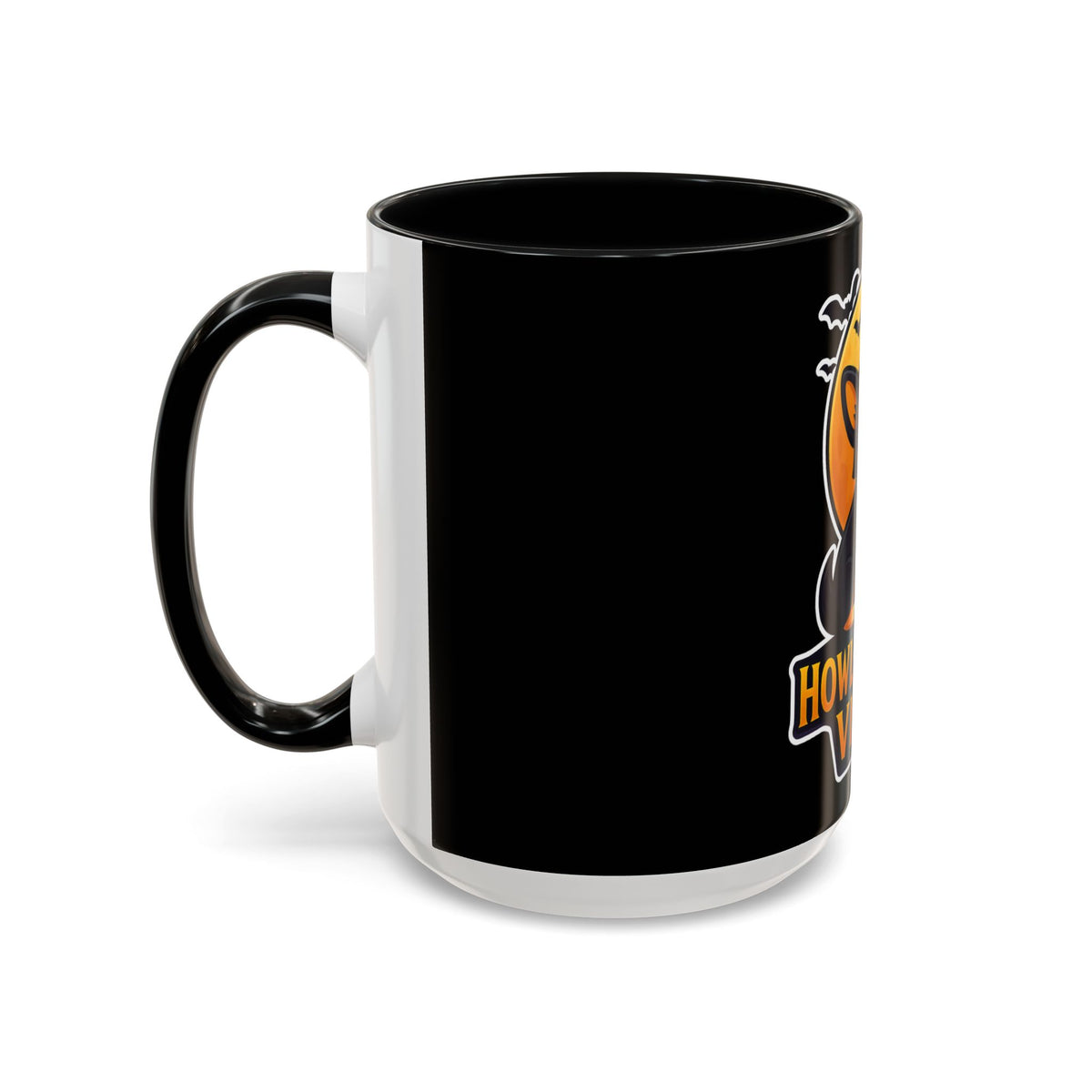 Howl-O-Ween Vibes Coffee Mug, Halloween Mug, Dog Lover Gift, Black Accent Coffee Cup, Unique Pet Owner Mug, Cute Halloween Decoration