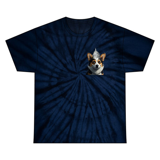 Conspiracy Corgi Tie-Dye Meme Tee