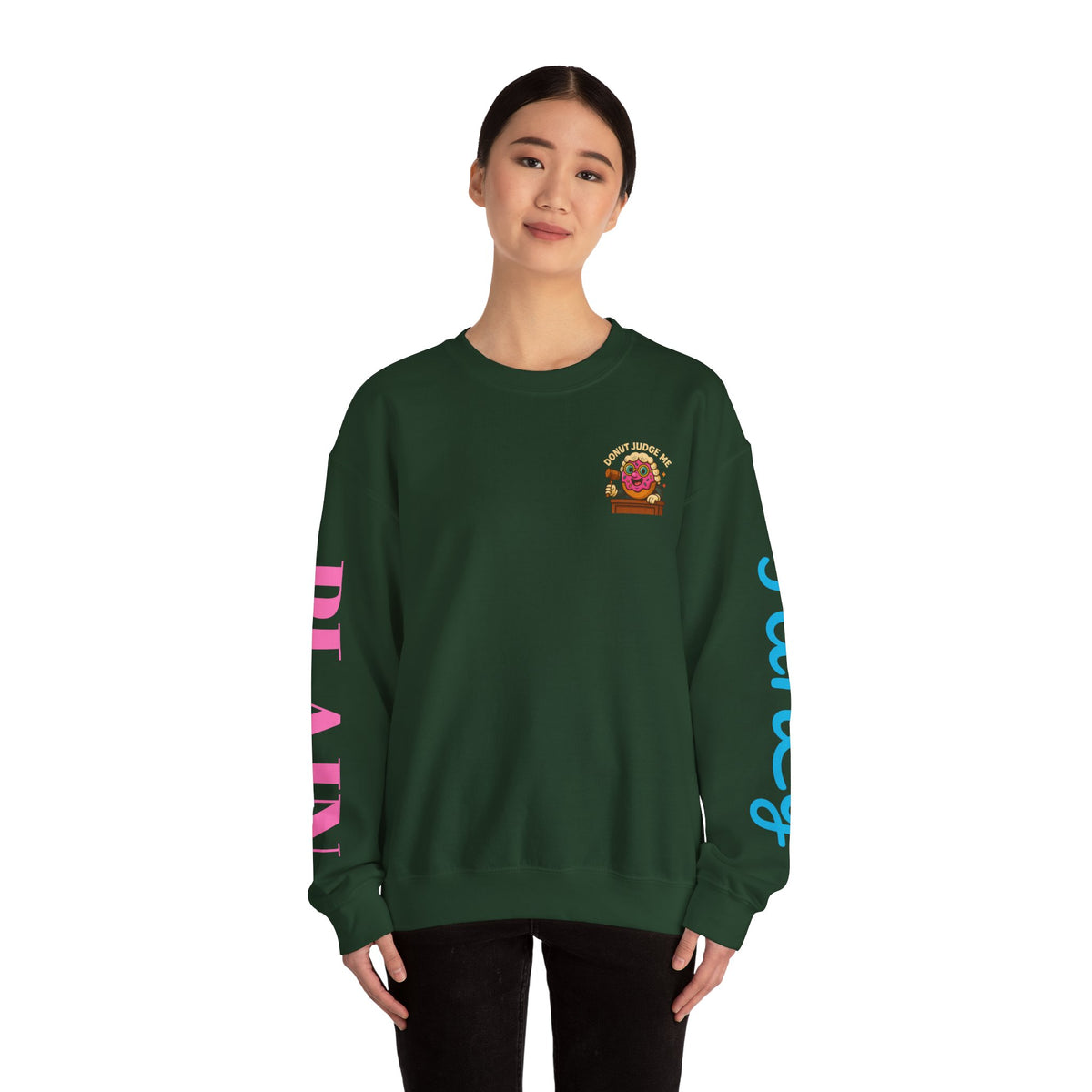 Donut Judge Me Sweatshirt | Funny Unisex Crewneck | Cozy Gift for Foodie Friends | Perfect for Birthdays, Holidays, or Just Because