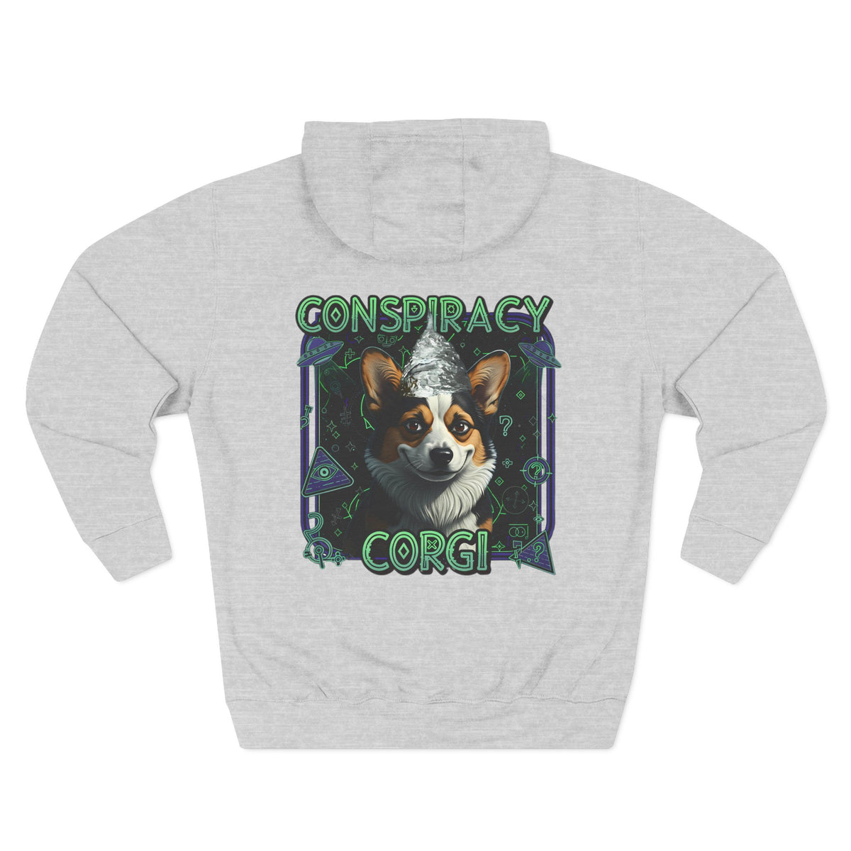 Conspiracy Corgi Fleece Hoodie