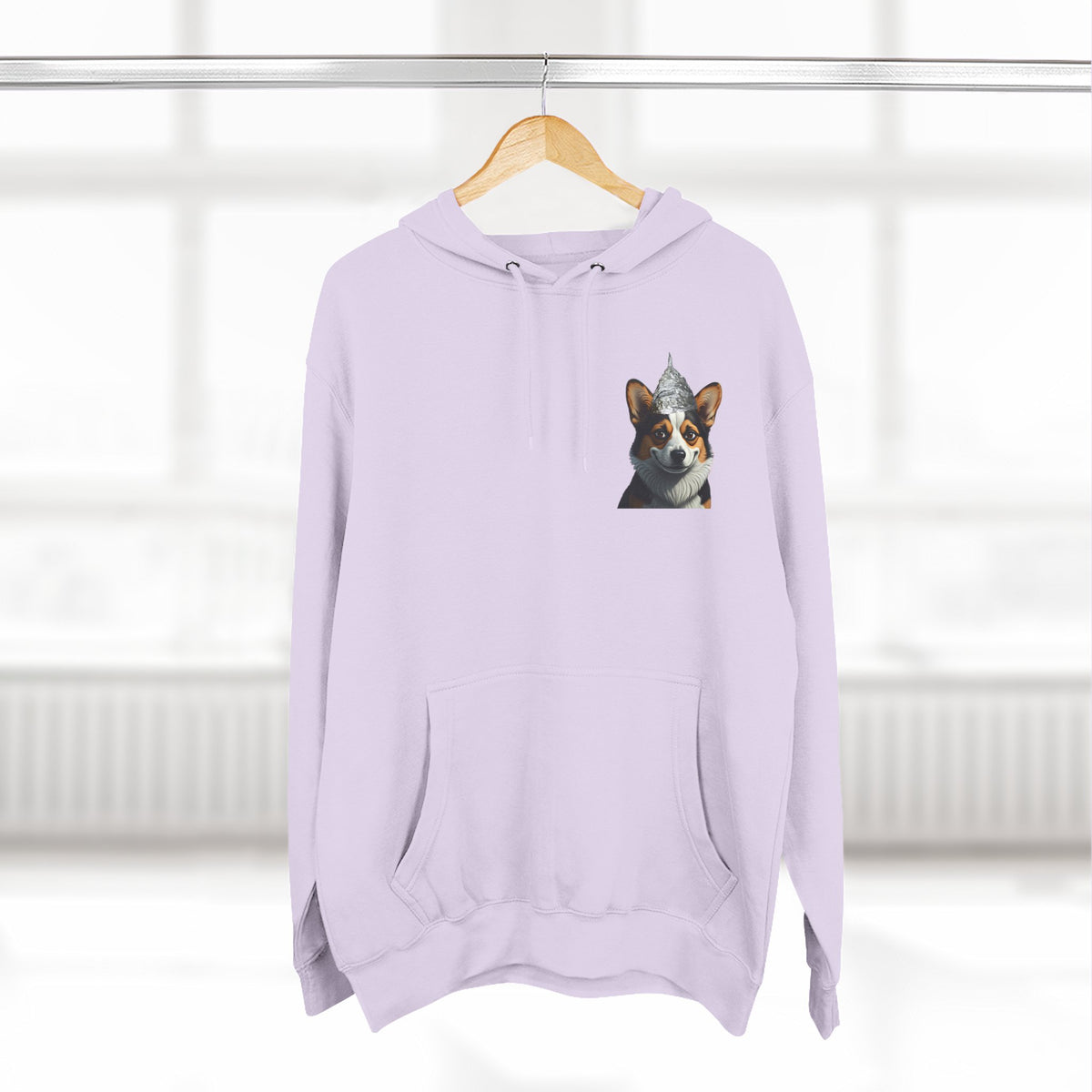 Conspiracy Corgi Fleece Hoodie