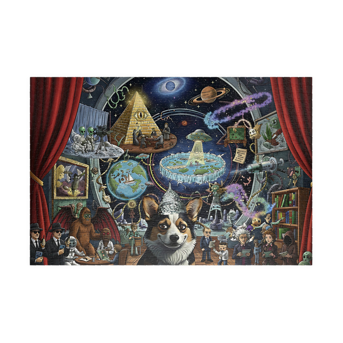 Conspiracy Corgi Meme Puzzle