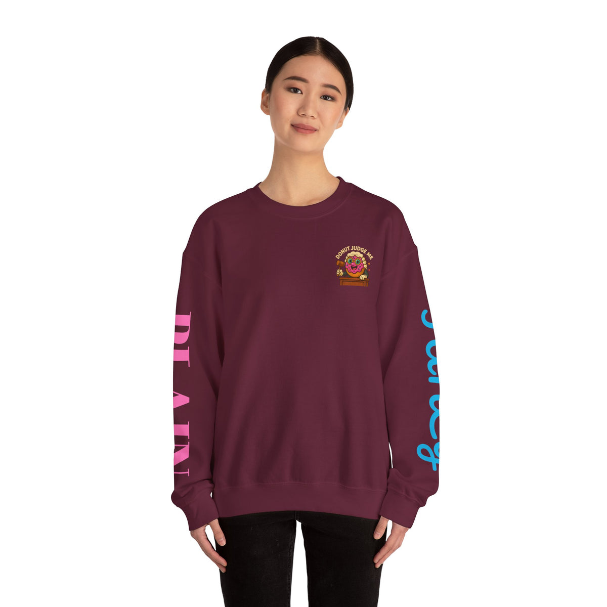 Donut Judge Me Sweatshirt | Funny Unisex Crewneck | Cozy Gift for Foodie Friends | Perfect for Birthdays, Holidays, or Just Because