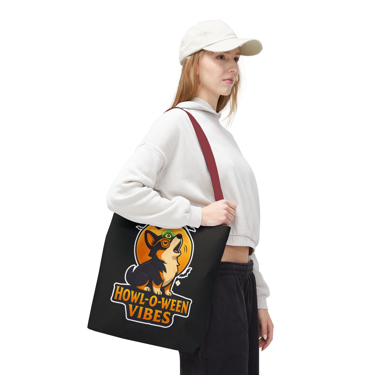Halloween Dog Lover Tote Bag | Howl-O-Ween Vibes, Cute Dog Tote, Pet Owner Gift, Trick or Treat Bag, Fall Accessory