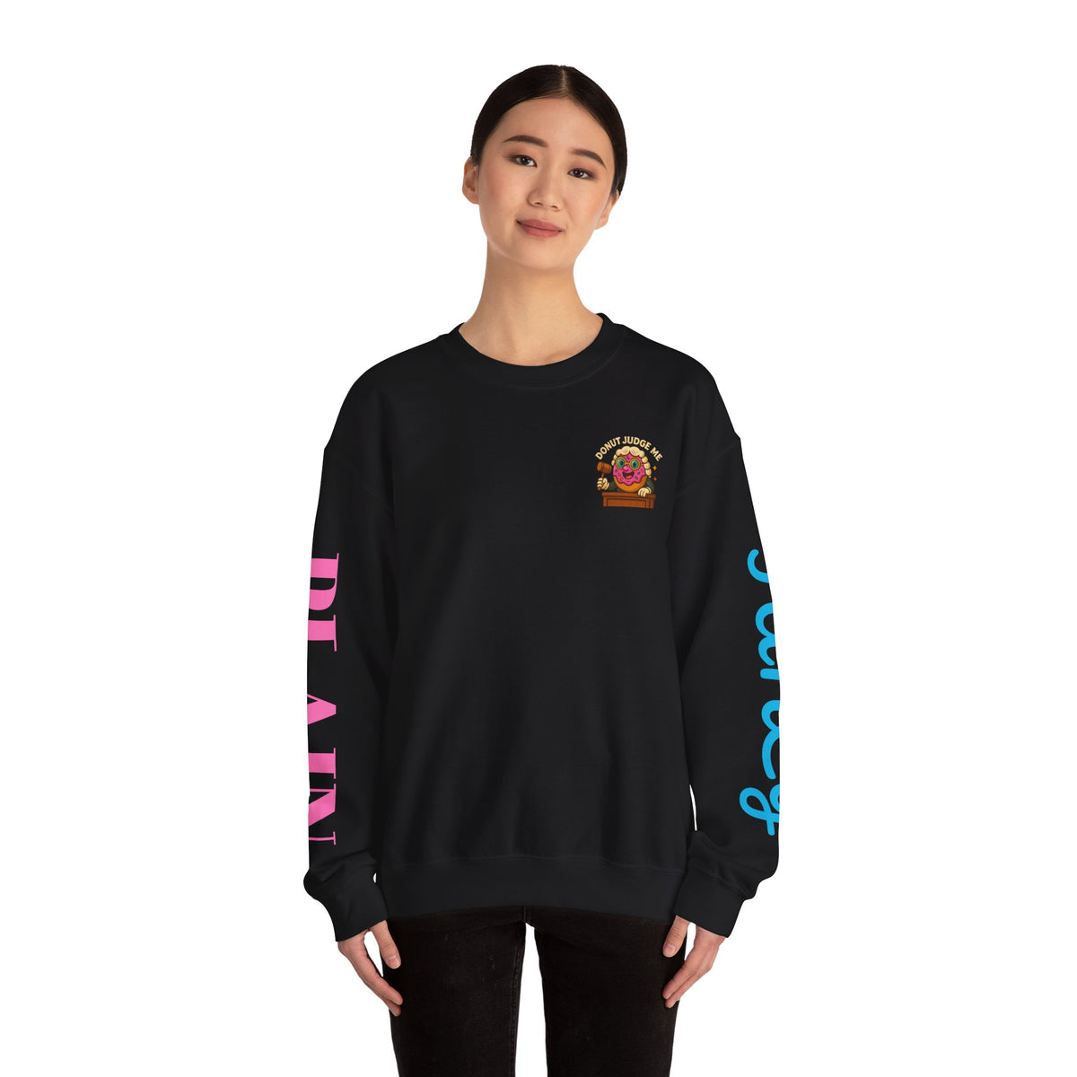 Donut Judge Me Sweatshirt | Funny Unisex Crewneck | Cozy Gift for Foodie Friends | Perfect for Birthdays, Holidays, or Just Because