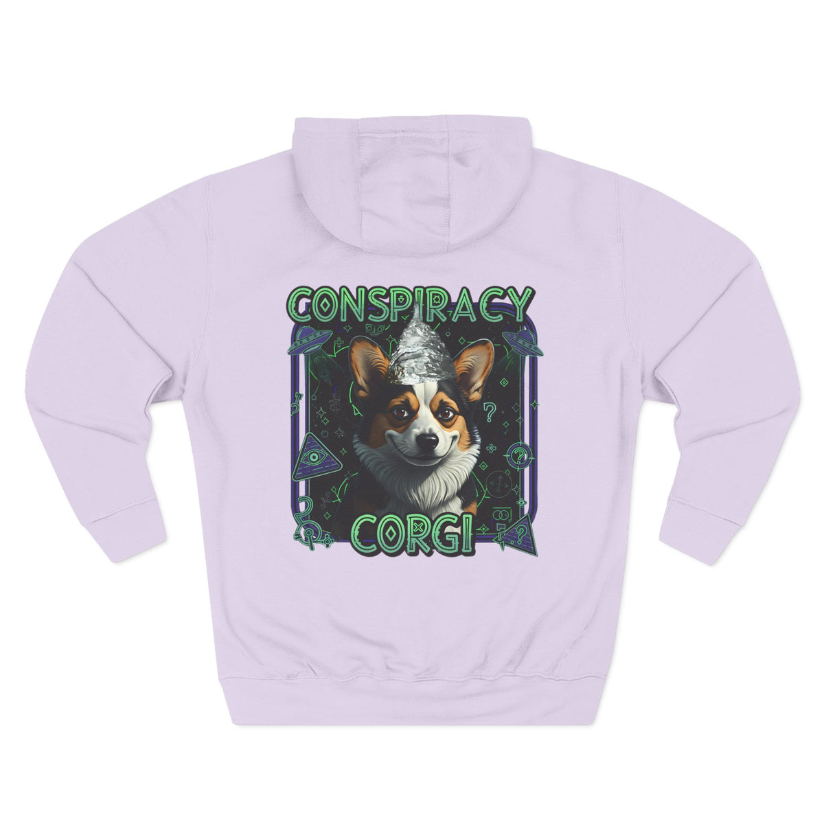 Conspiracy Corgi Fleece Hoodie