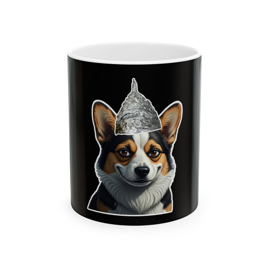Conspiracy Corgi Ceramic Mug