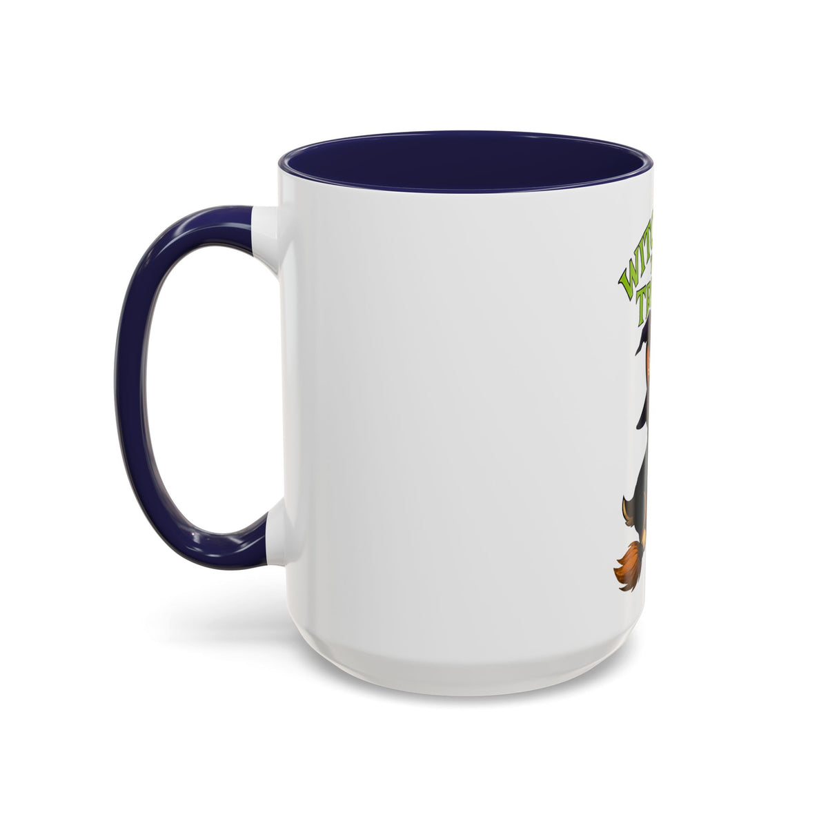 Corgi Witch Coffee Mug | Halloween Mug | Dog Lover Gift | Witch Way to the Treats Mug | Fun Pet Gift | Accent Mug