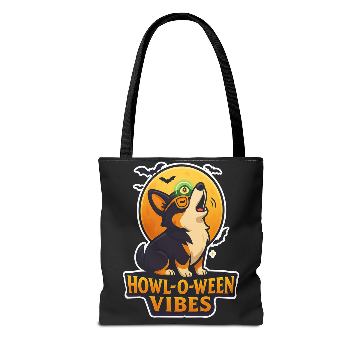 Halloween Dog Lover Tote Bag | Howl-O-Ween Vibes, Cute Dog Tote, Pet Owner Gift, Trick or Treat Bag, Fall Accessory