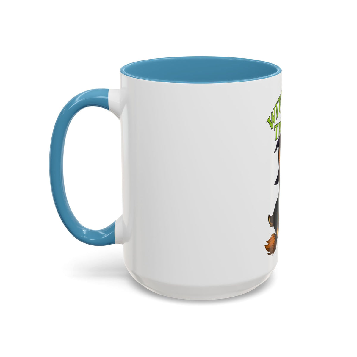 Corgi Witch Coffee Mug | Halloween Mug | Dog Lover Gift | Witch Way to the Treats Mug | Fun Pet Gift | Accent Mug