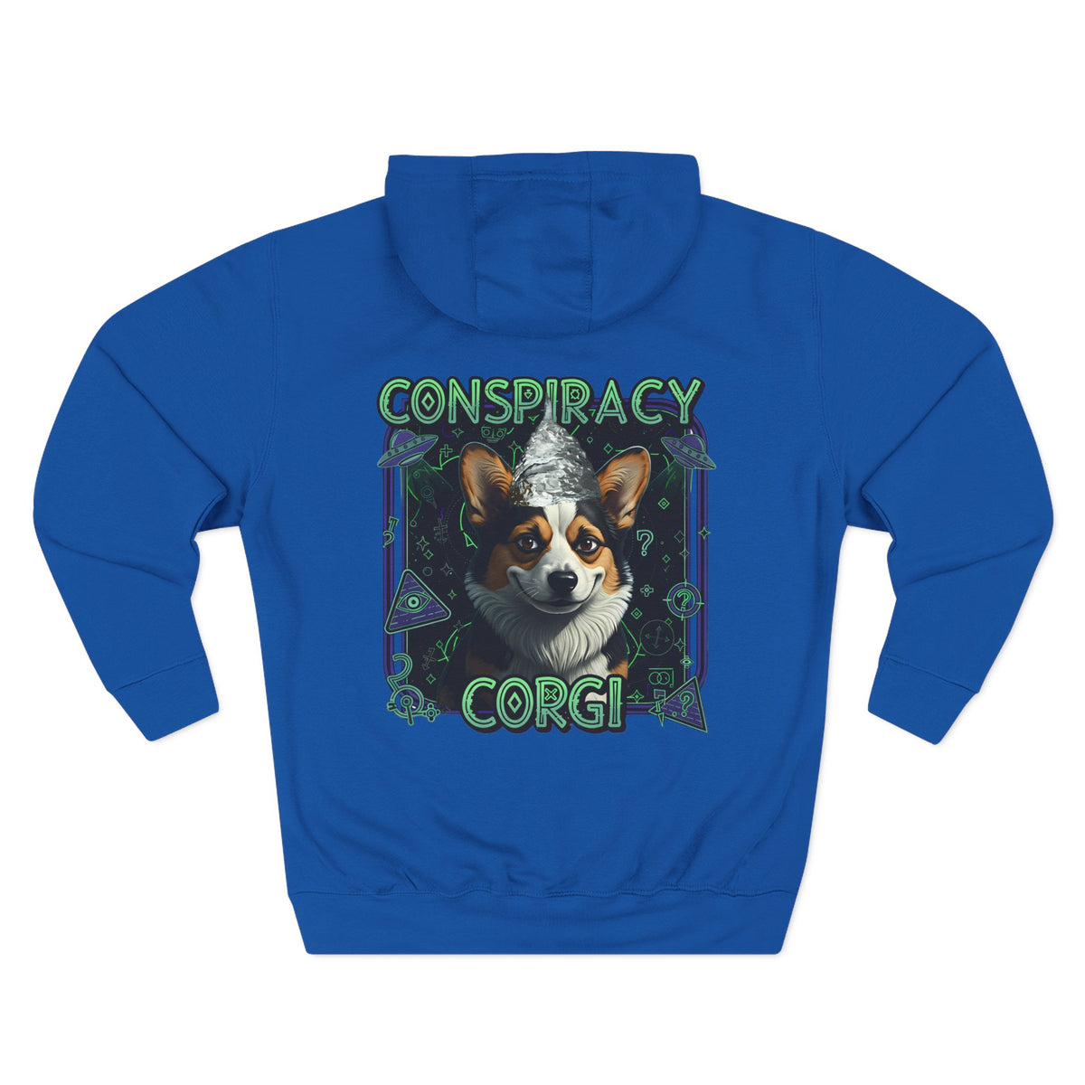 Conspiracy Corgi Fleece Hoodie