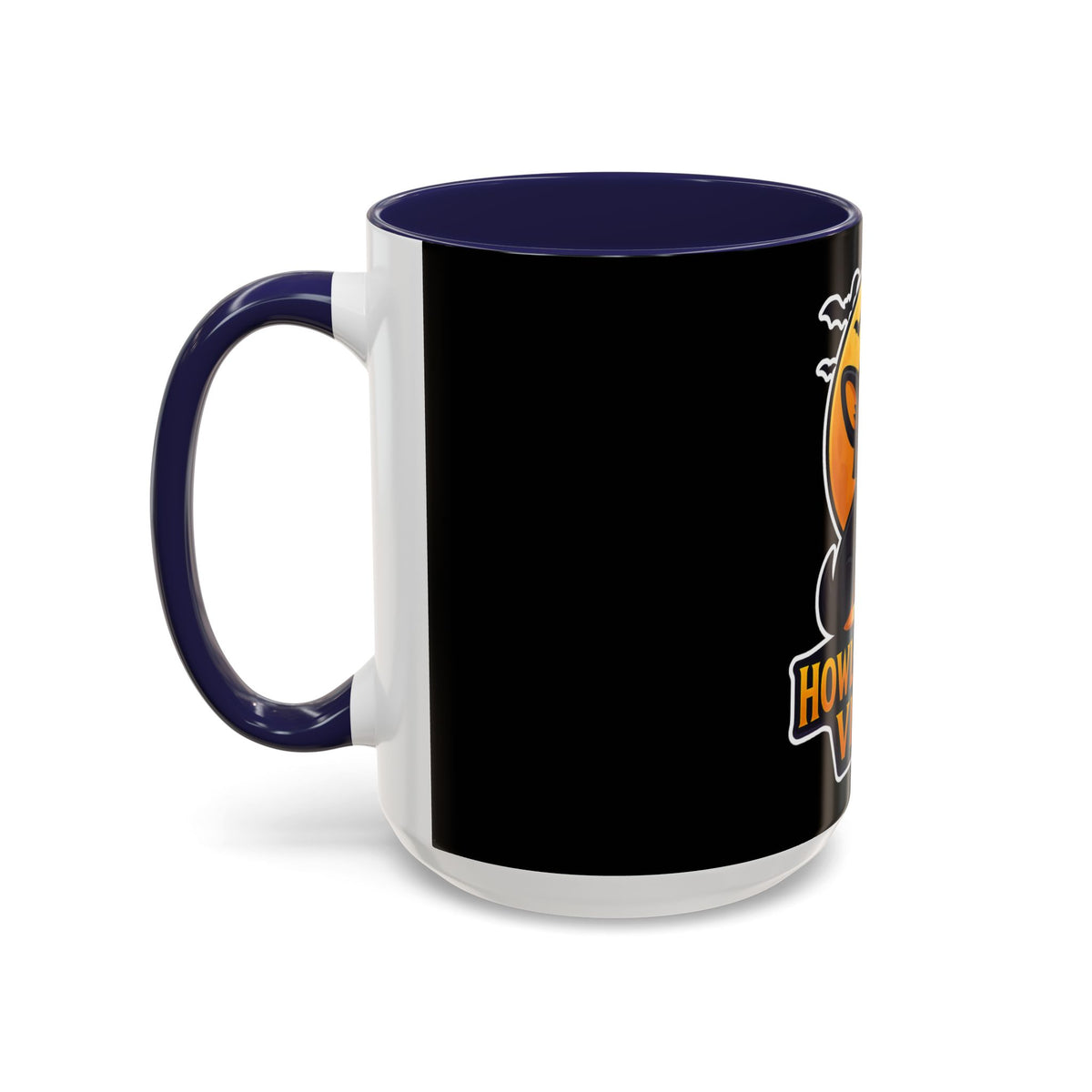 Howl-O-Ween Vibes Coffee Mug, Halloween Mug, Dog Lover Gift, Black Accent Coffee Cup, Unique Pet Owner Mug, Cute Halloween Decoration