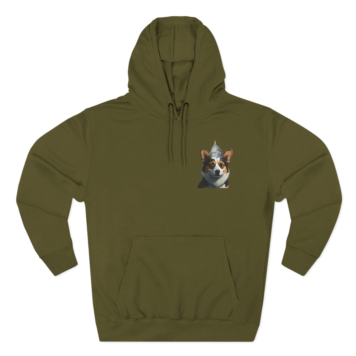 Conspiracy Corgi Fleece Hoodie