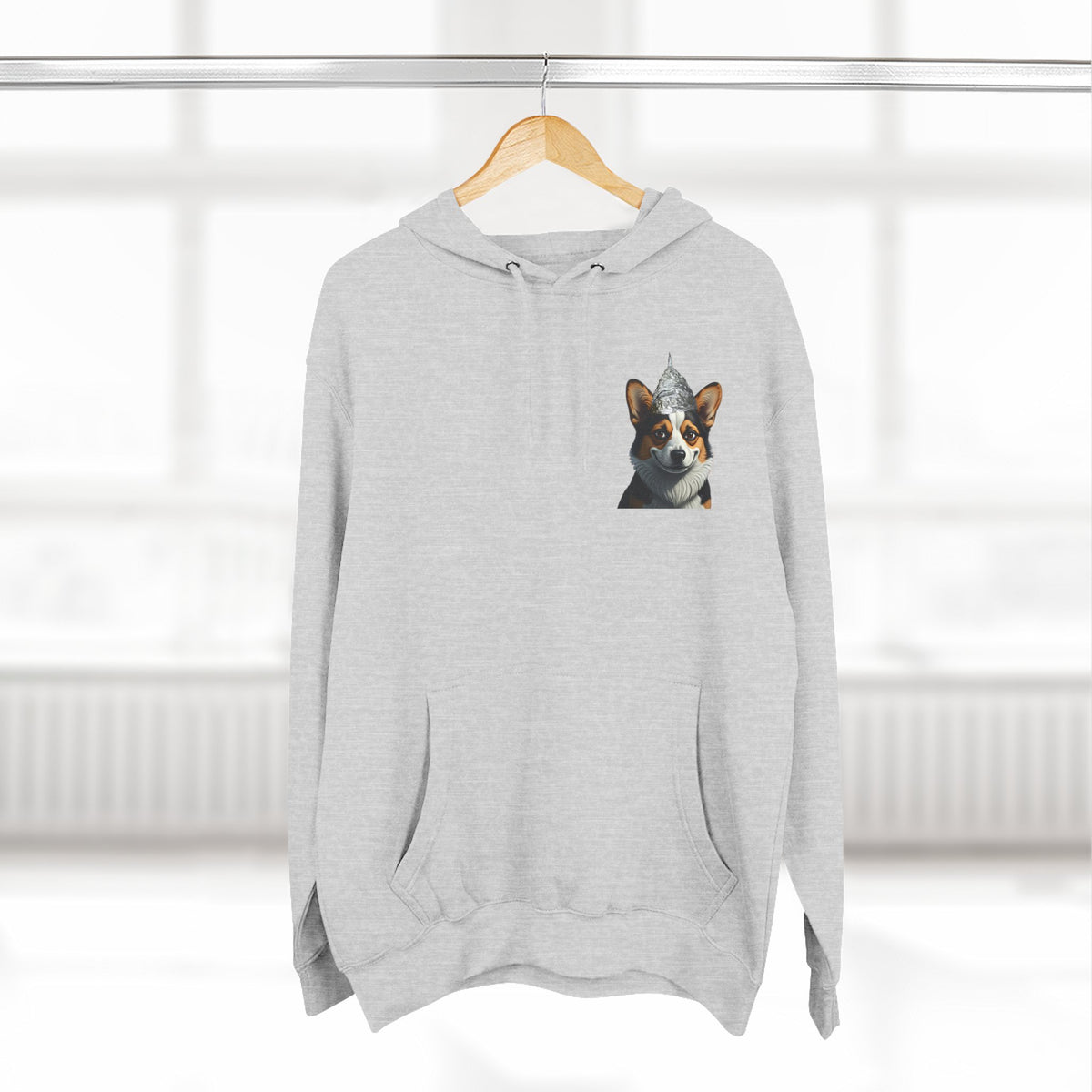 Conspiracy Corgi Fleece Hoodie