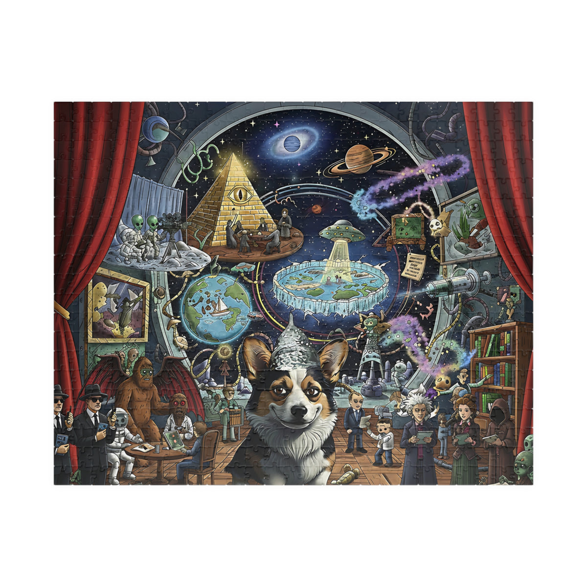 Conspiracy Corgi Meme Puzzle