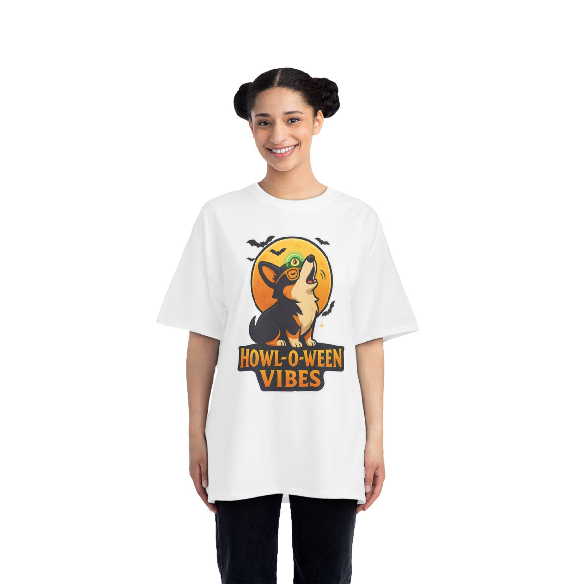 Howl-O-Ween Vibes T-Shirt | Funny Dog Shirt, Pet Lover Gift, Halloween Apparel, Cozy Tee, Casual Wear
