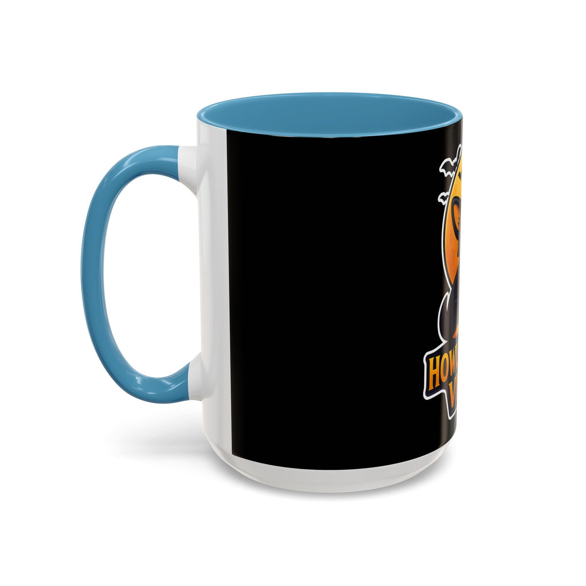 Howl-O-Ween Vibes Coffee Mug, Halloween Mug, Dog Lover Gift, Black Accent Coffee Cup, Unique Pet Owner Mug, Cute Halloween Decoration