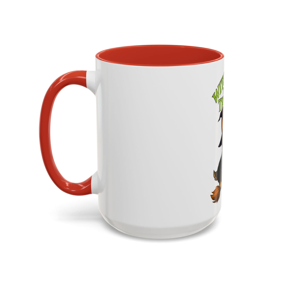 Corgi Witch Coffee Mug | Halloween Mug | Dog Lover Gift | Witch Way to the Treats Mug | Fun Pet Gift | Accent Mug