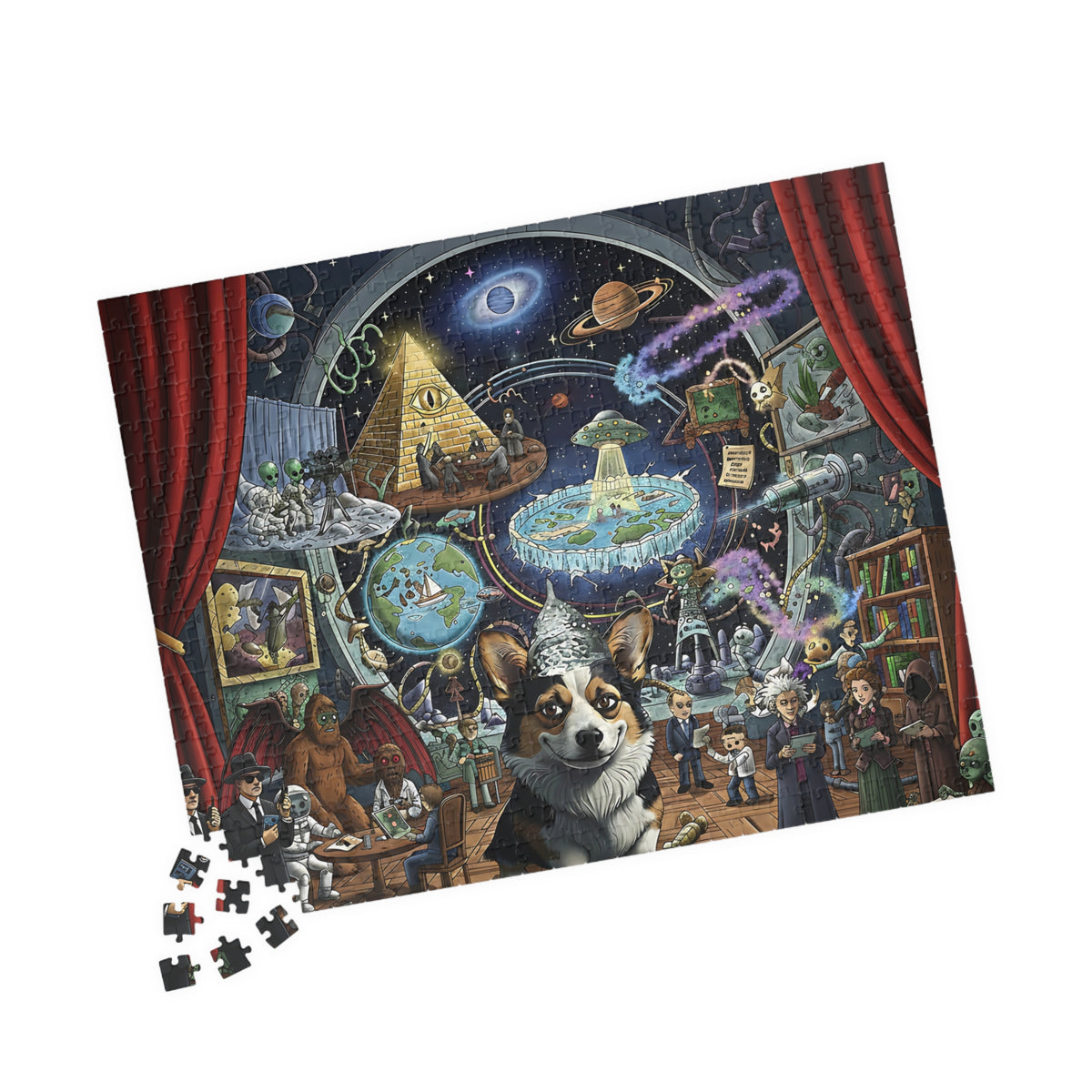 Conspiracy Corgi Meme Puzzle