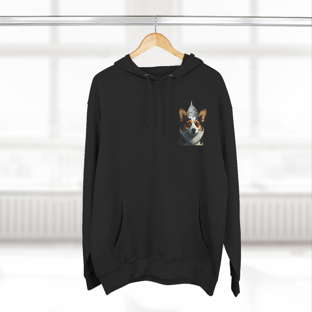 Conspiracy Corgi Fleece Hoodie